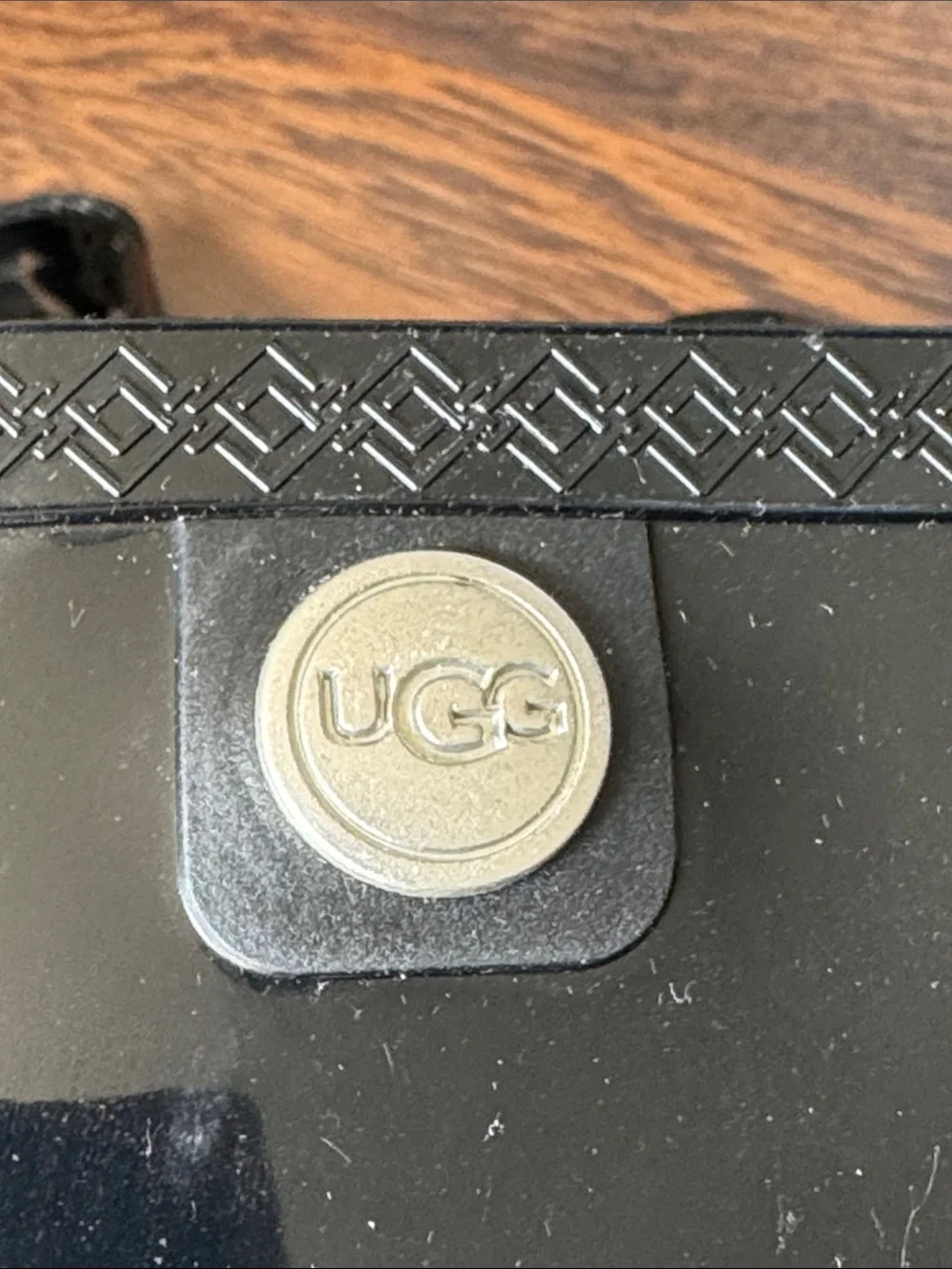 UGG Women's Black Glossy Rain Boots